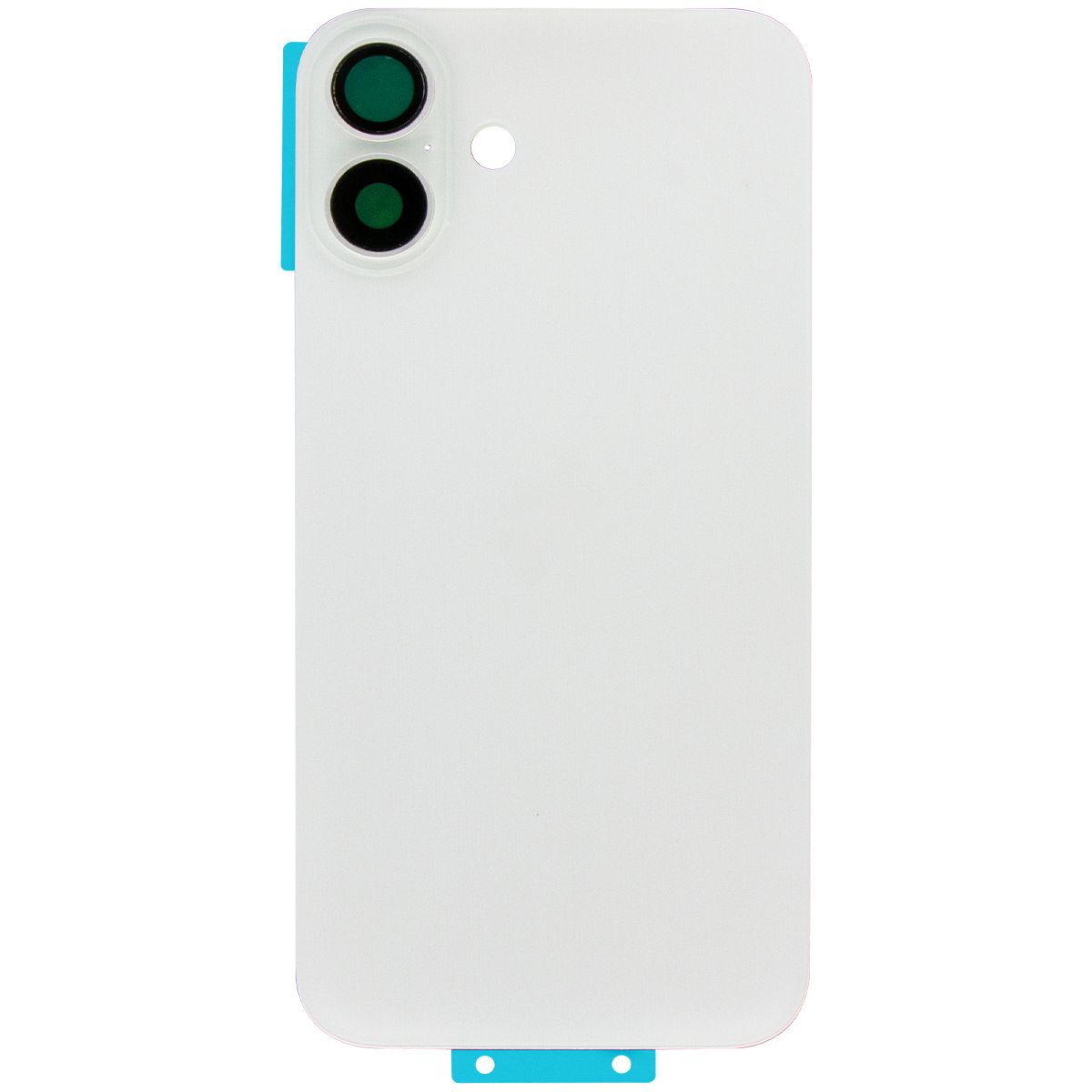 iPhone 16 Plus Back Glass W/Steel Plate & Magnet White (OEM PULL)