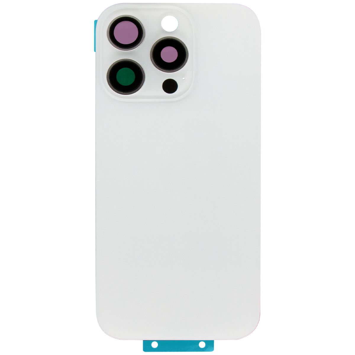 iPhone 16 Pro Back Glass W/Steel Plate & Magnet White Titanium (OEM PULL)