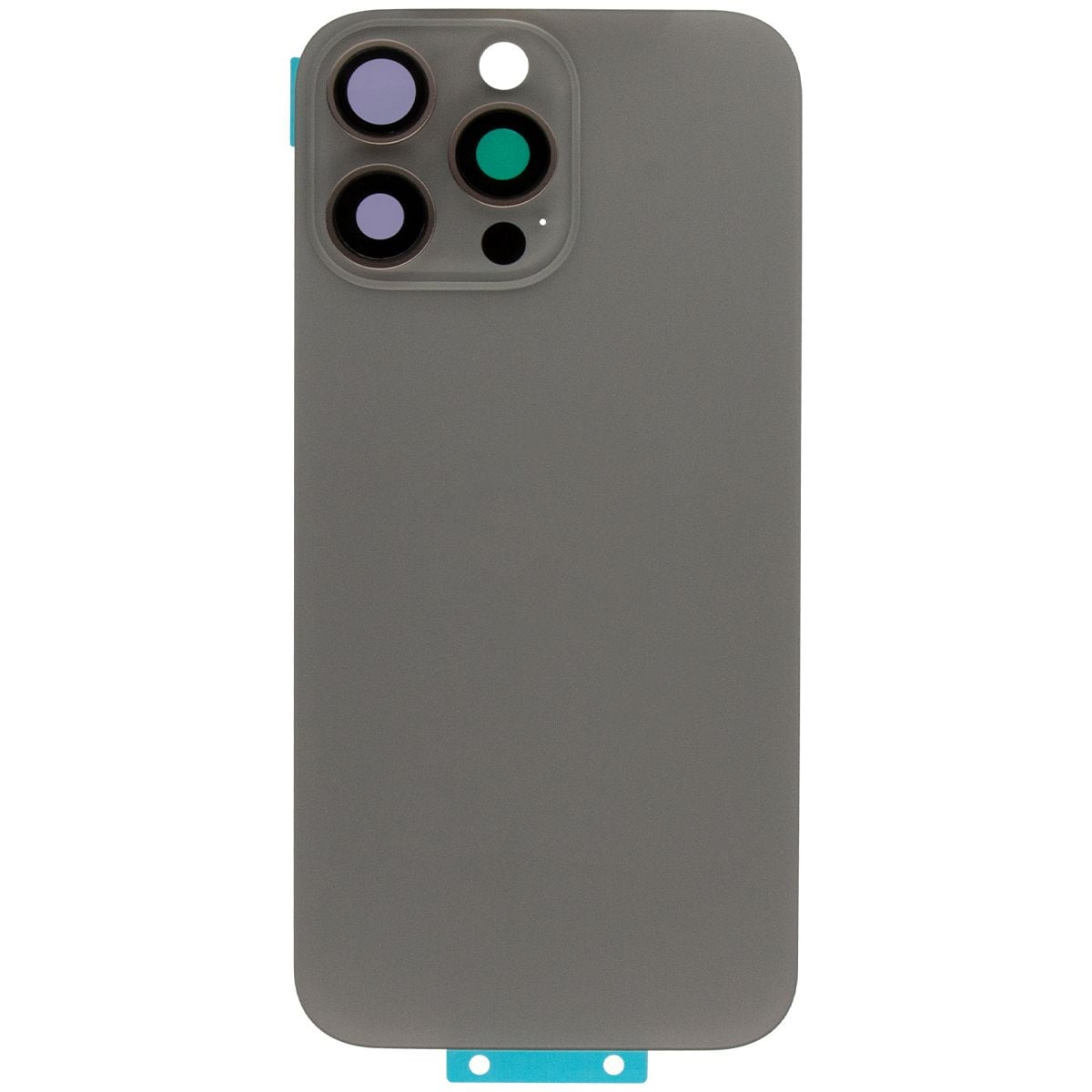 iPhone 16 Pro Max Back Glass W/Steel Plate & Magnet Natural Titanium (OEM PULL)