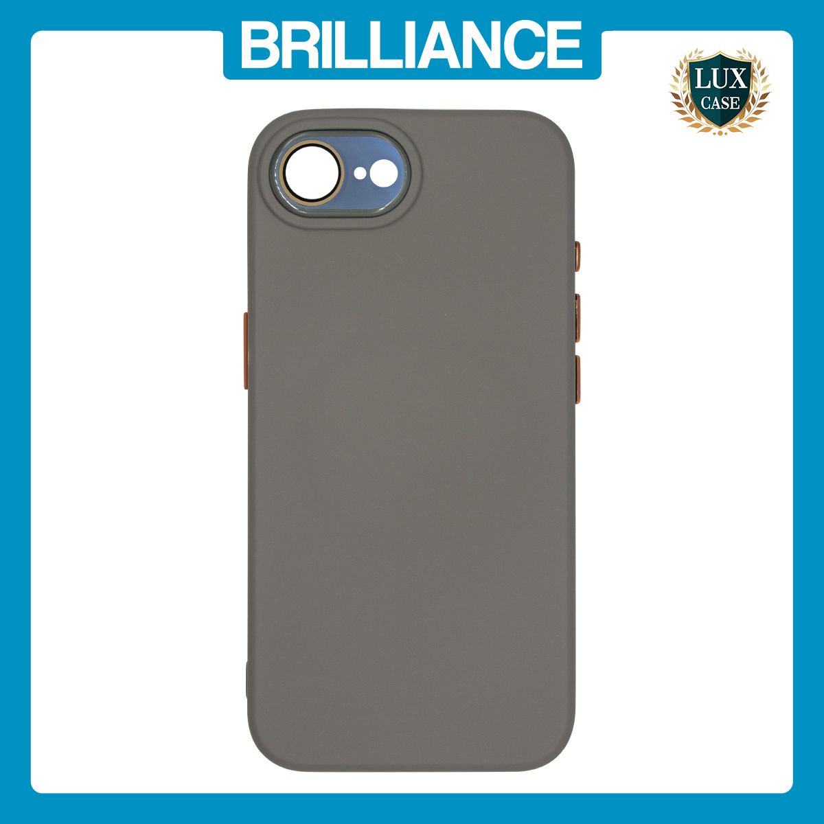 Brilliance LUX iPhone 17 Air Soft Liquid Silicone Phone Case Gray