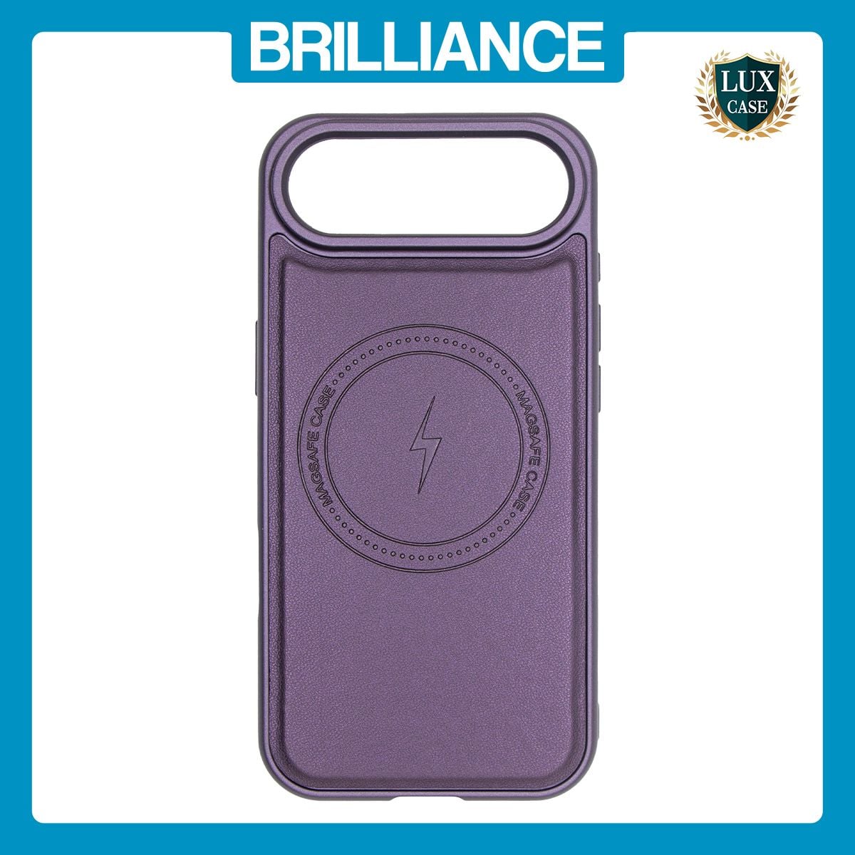 Brilliance LUX iPhone 17 Air Matte Magnetic TPU+PC+PU leather Phone Case Purple