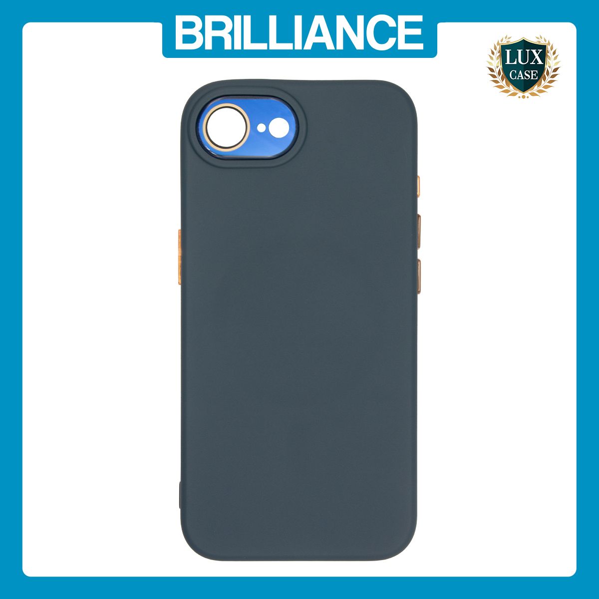 Brilliance LUX iPhone 17 Pro Soft Liquid Silicone Phone Case Blue