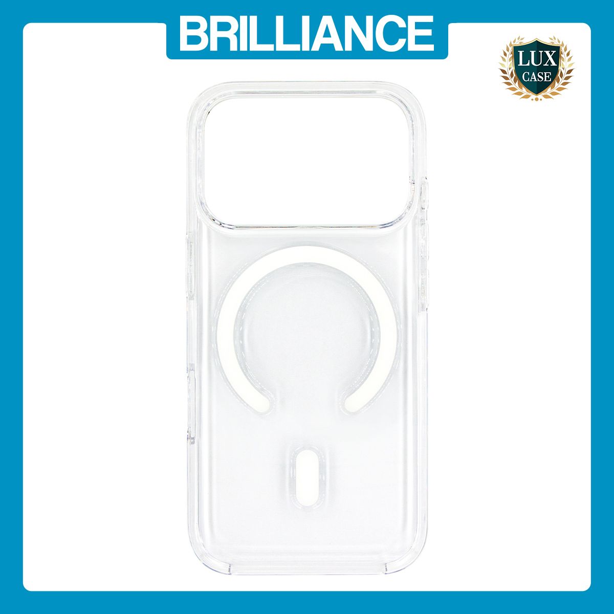 Brilliance LUX iPhone 17 Pro High-Clarity Transparent Clear PC Magnetic Phone Case