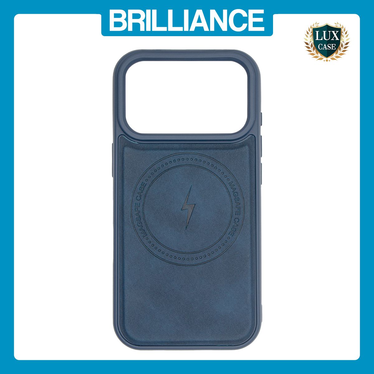 Brilliance LUX iPhone 17 Pro Matte Magnetic TPU+PC+PU leather Phone Case Royal Blue