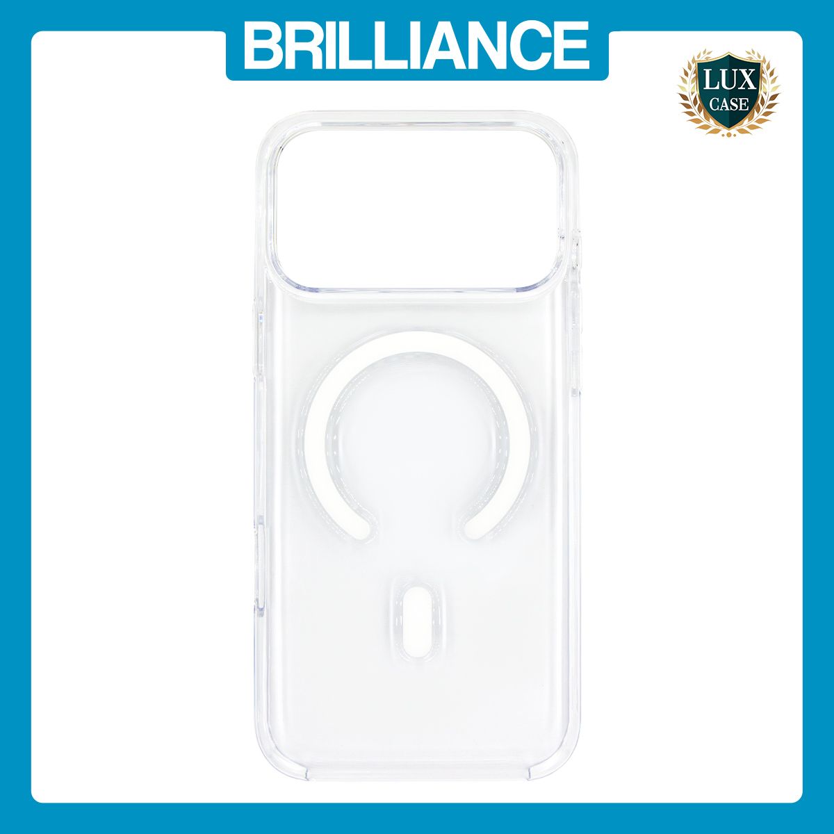 Brilliance LUX iPhone 17 Pro Max High-Clarity Transparent Clear PC Magnetic Phone Case