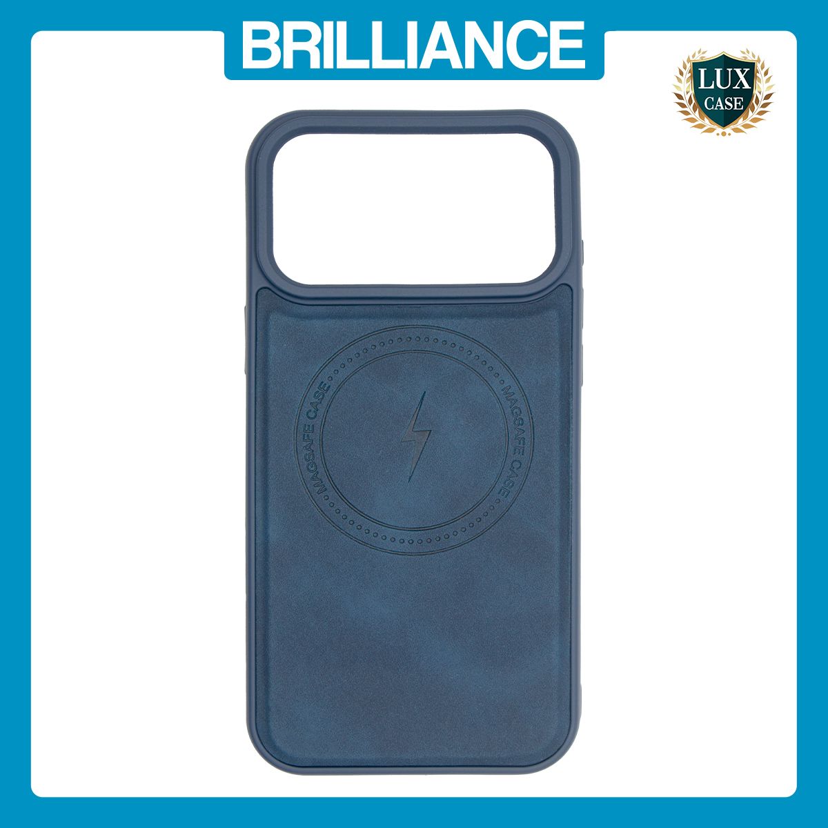 Brilliance LUX iPhone 17 Pro Max Matte Magnetic TPU+PC+PU leather Phone Case Royal Blue