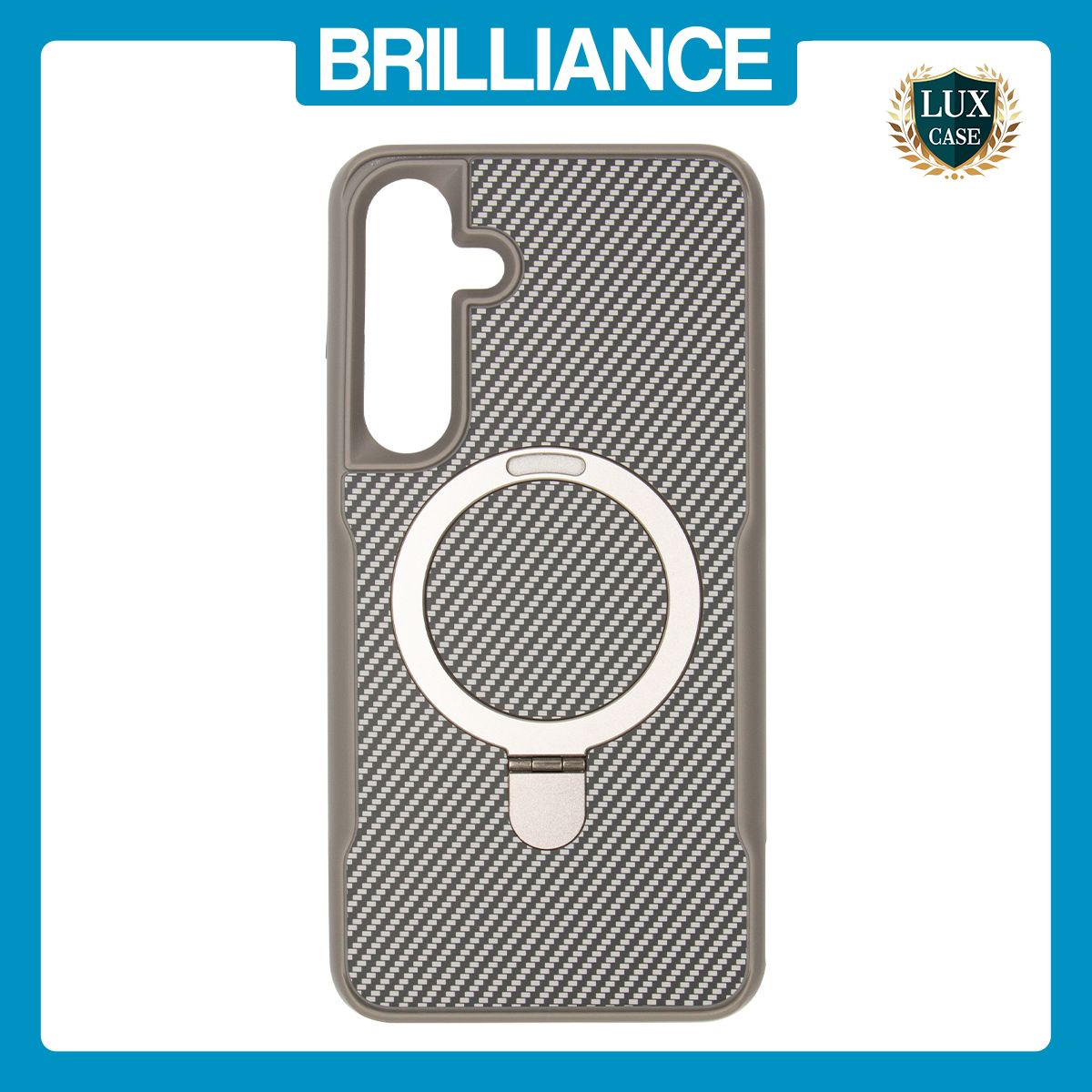 Brilliance LUX Samsung S25 Plus TPU+PC Magnetic Airbag Anti-fall Phone Case Gray