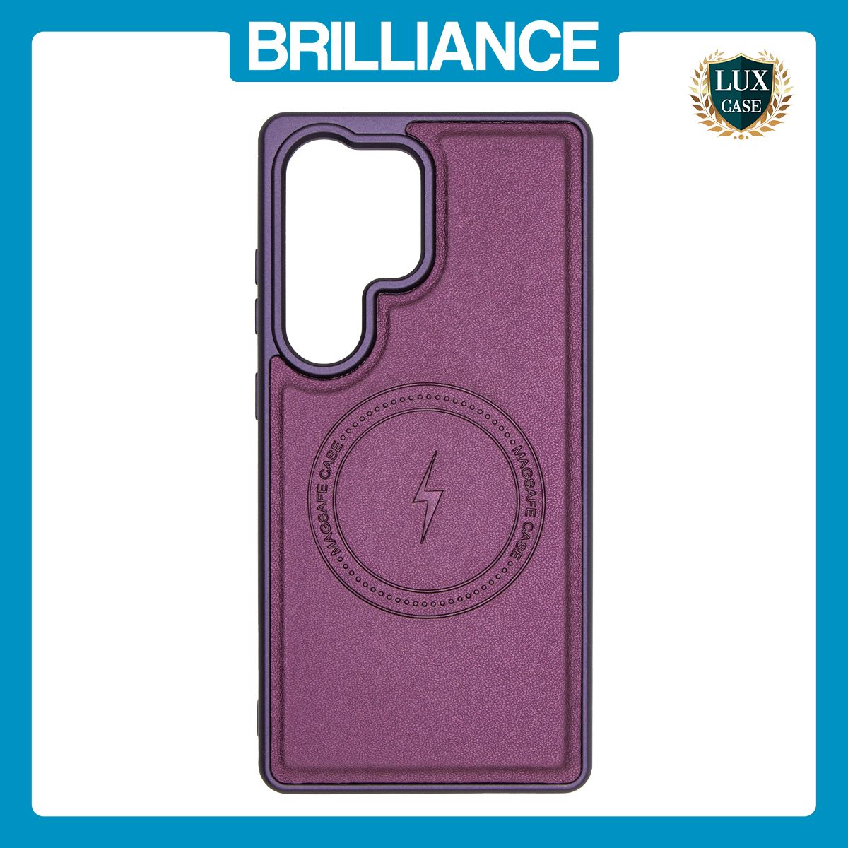 Brilliance LUX Samsung S25 FE Matte Magnetic TPU+PC+PU leather Phone Case Purple