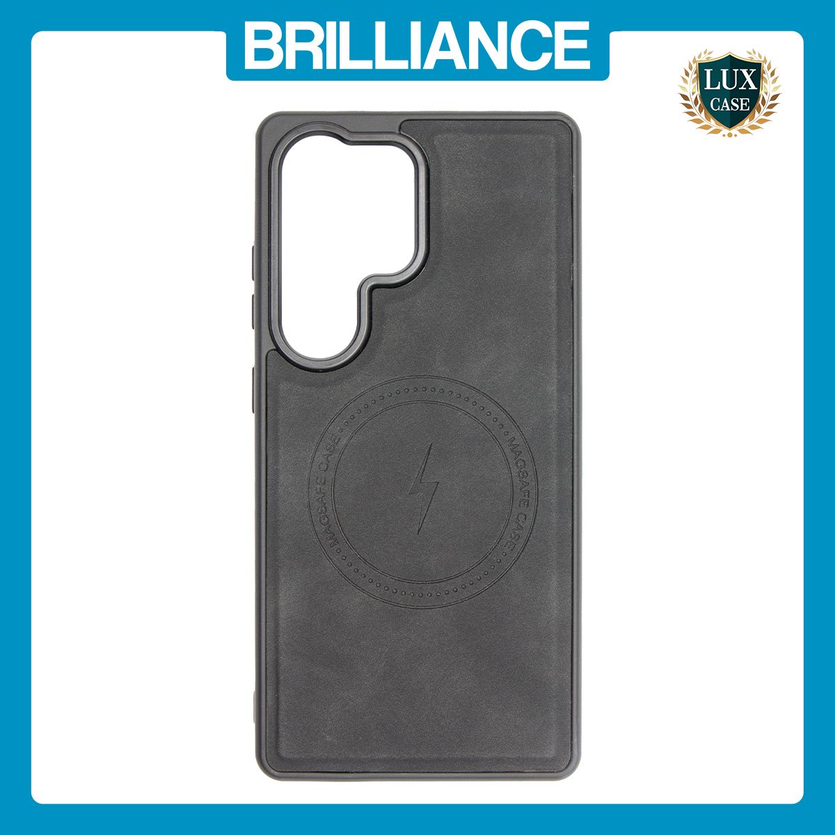 Brilliance LUX Samsung S25 FE Matte Magnetic TPU+PC+PU leather Phone Case Black