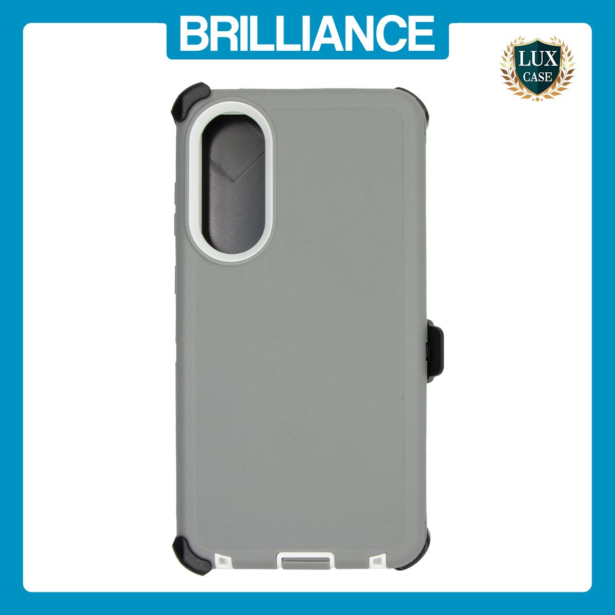 Brilliance HEAVY DUTY Samsung S25 Edge (Pro Series) Case Grey White