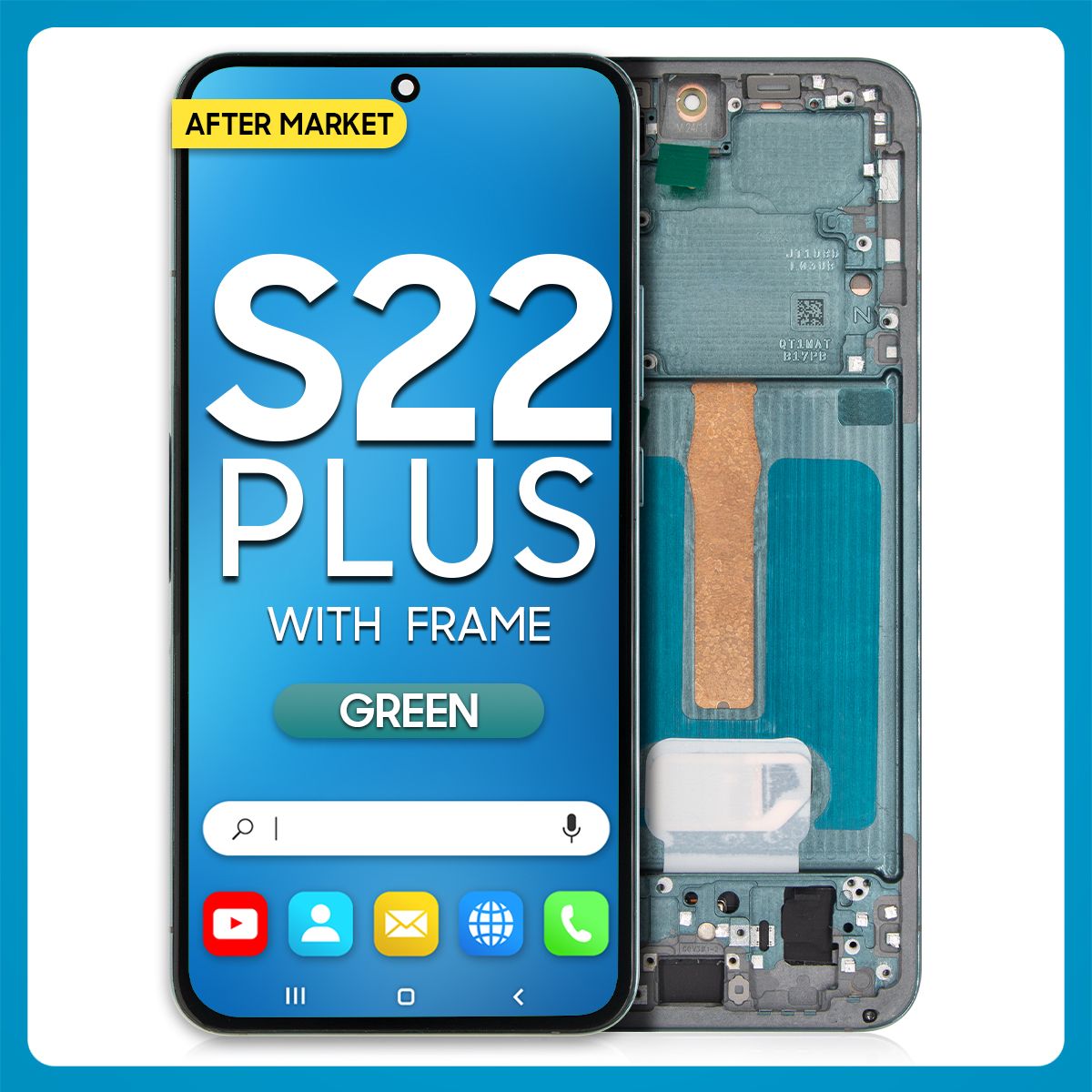 Samsung S22 Plus 5G LCD with Touch + Frame After Market OLED Green
