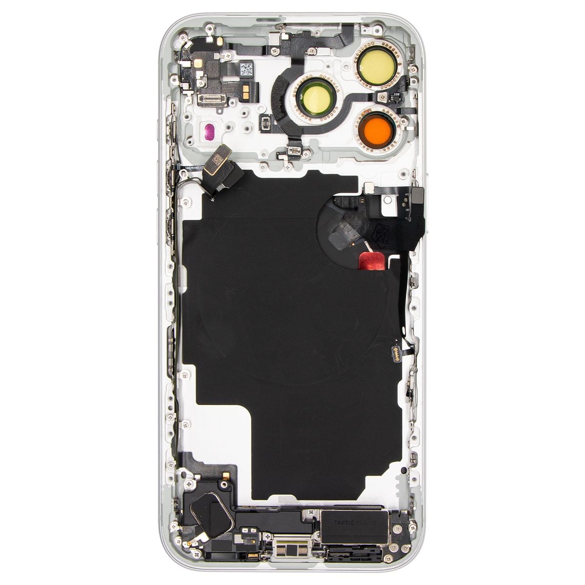 iPhone 17 Pro Max Back Housing W/ Charging Port Flex & Small Parts Silver (OEM PULL)