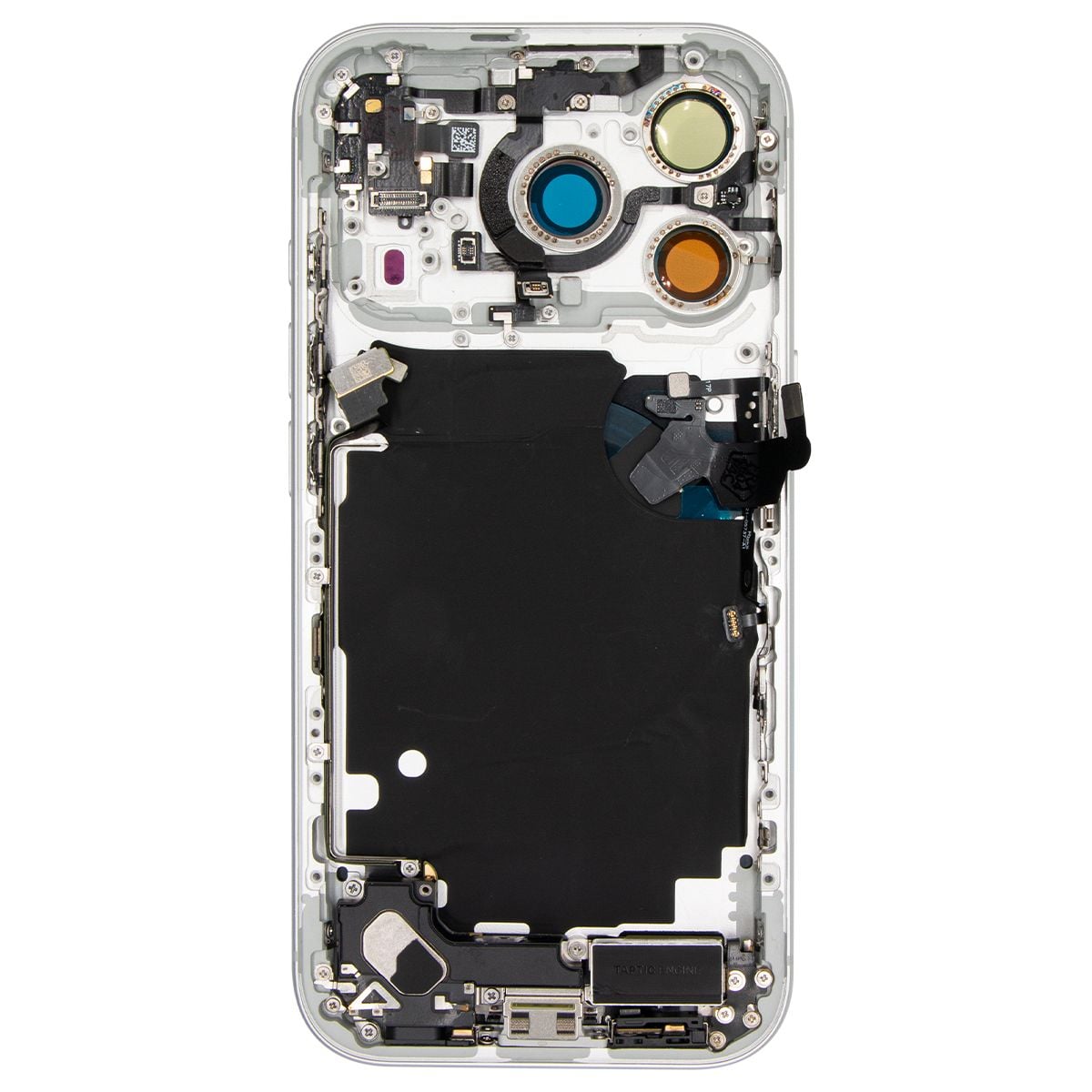 iPhone 17 Pro Back Housing W/ Charging Port Flex & Small Parts Silver (OEM PULL)