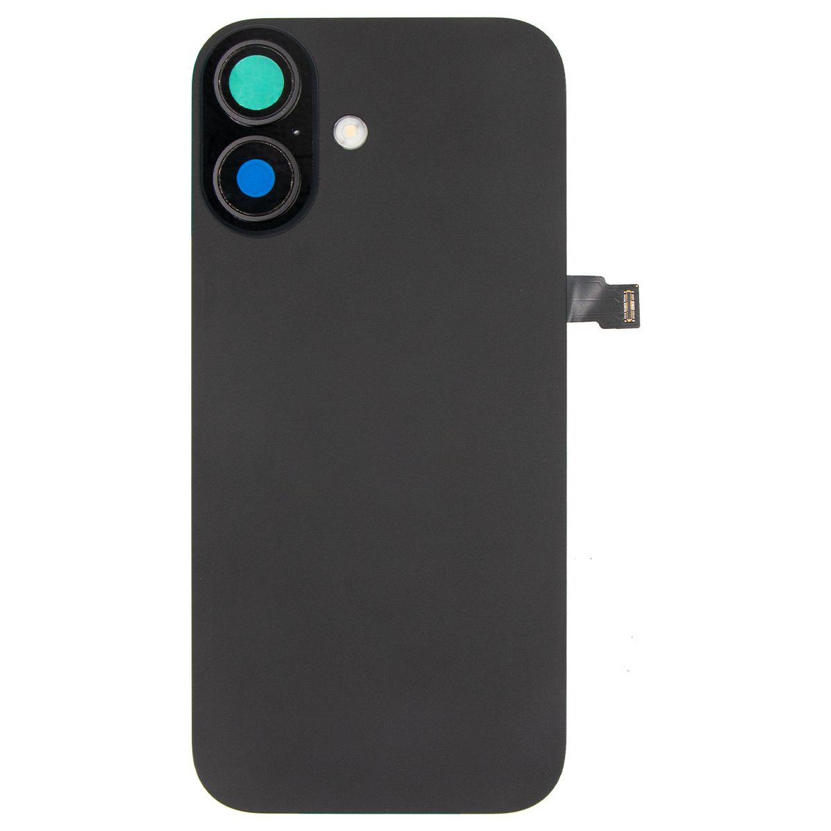 iPhone 17 Back Glass w/ MagSafe Magnet & NFC & Flashlight Flex Black (OEM PULL)