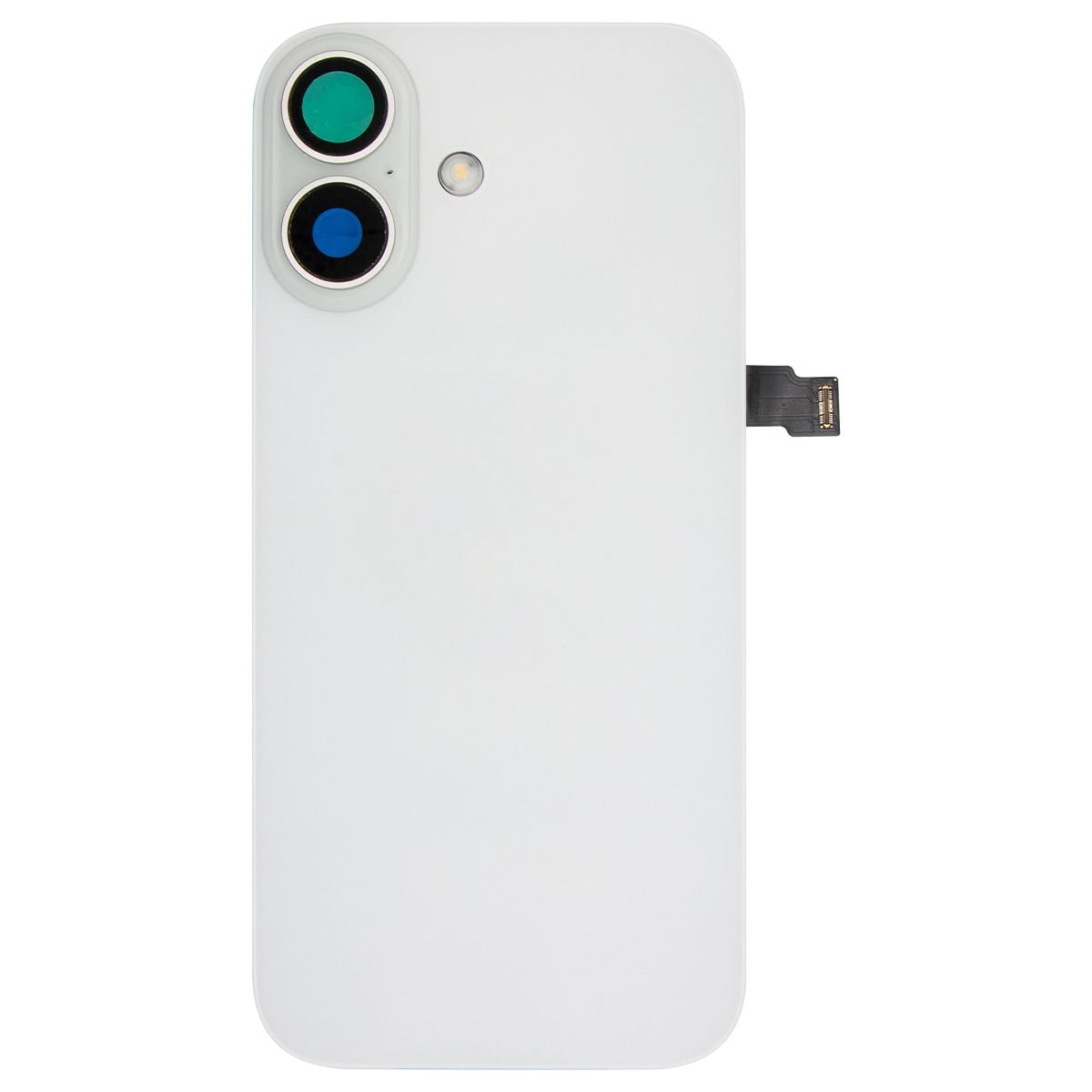 iPhone 17 Back Glass w/ MagSafe Magnet & NFC & Flashlight Flex White (OEM PULL)