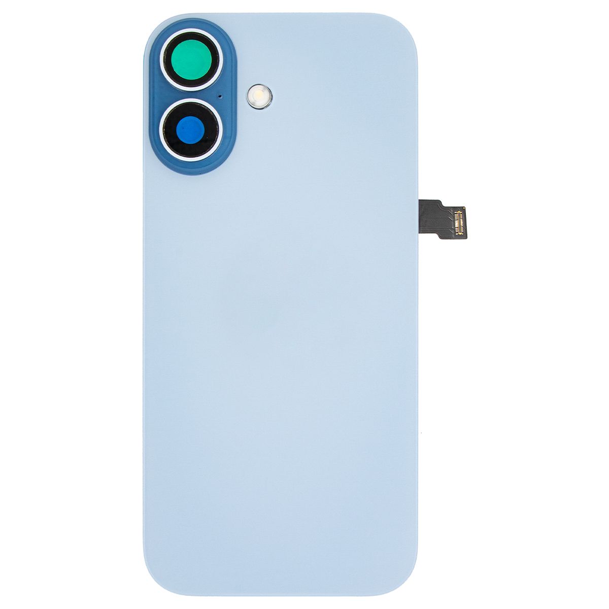 iPhone 17 Back Glass w/ MagSafe Magnet & NFC & Flashlight Flex Mist Blue (OEM PULL)