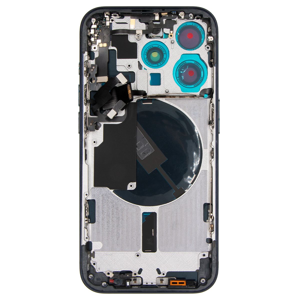 iPhone 15 Pro Back Housing W/ Small Parts Blue Titanium (OEM PULL)