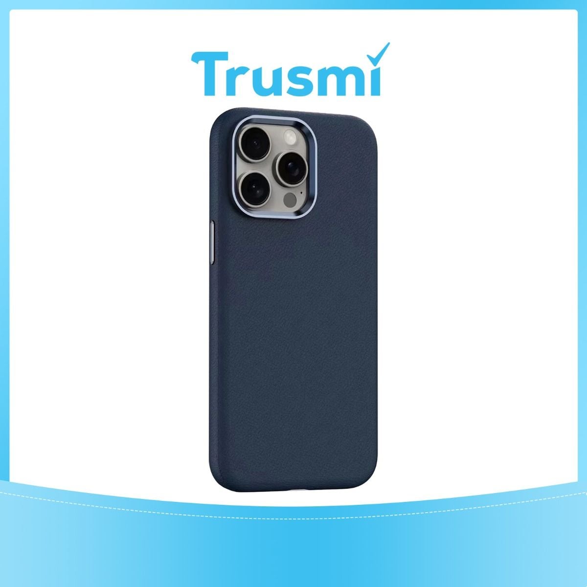 TRUSMI iPhone 12/12 Pro PU Leather Magnetic Phone Case, Royal Blue