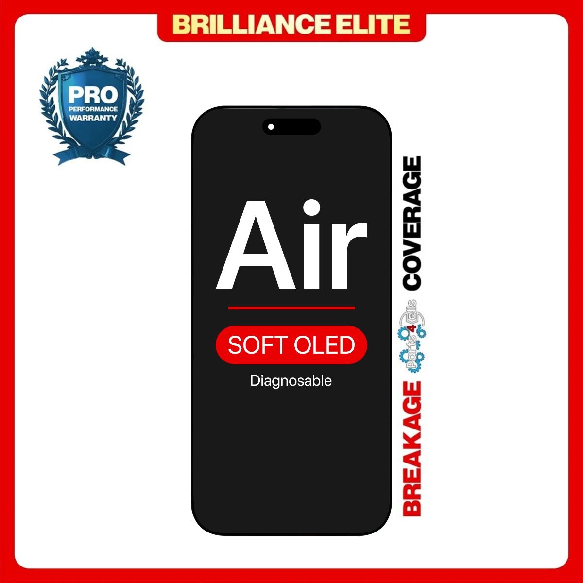 Brilliance Elite iPhone Air LCD with Touch Black Soft OLED
