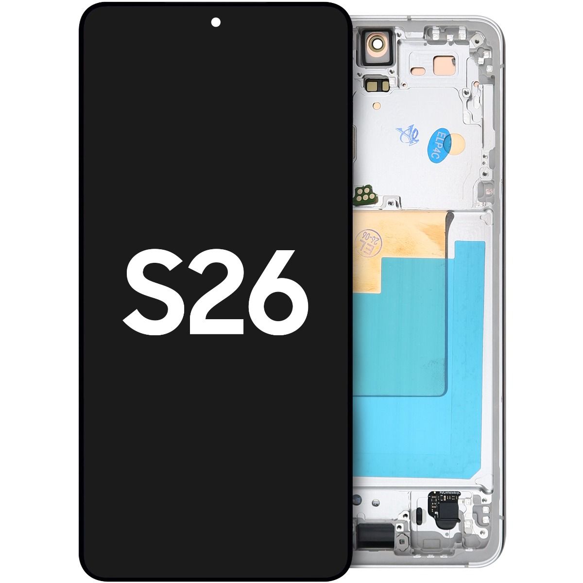 Samsung S26 LCD with Touch + Frame White (Refurbished OLED)