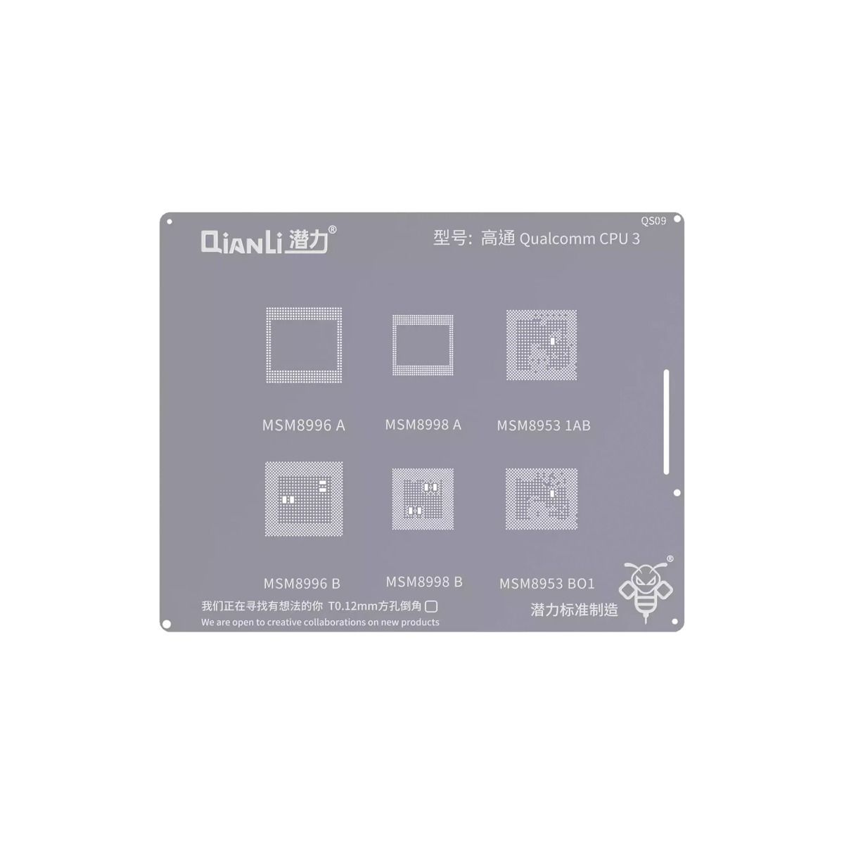 Bumblebee Stencil (QS09) Qualcomm CPU3 (Qianli) MSM8996A / B 8998A / B 8953:1AB / BO1