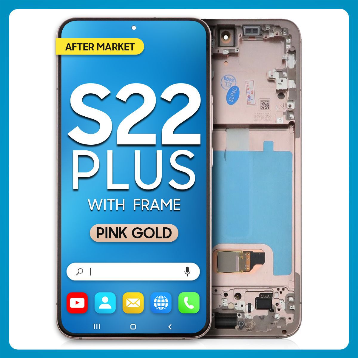 Samsung S22 Plus 5G LCD with Touch + Frame After Market OLED Pink