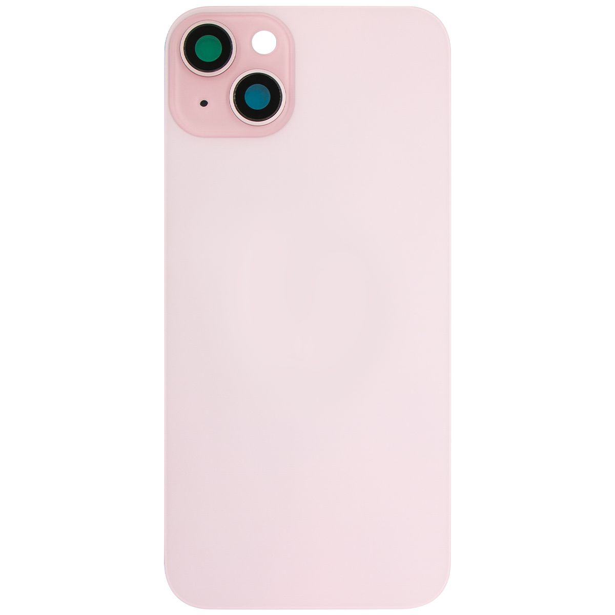 iPhone 15 Plus Back Glass W/Steel Plate Pink (OEM PULL)