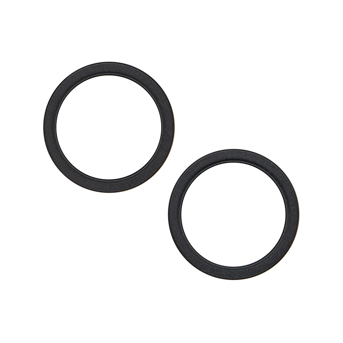 iPhone 15 / 15 Plus Back Camera Lens With Bracket & Bezel (2 Piece Set) (Premium) (Black)