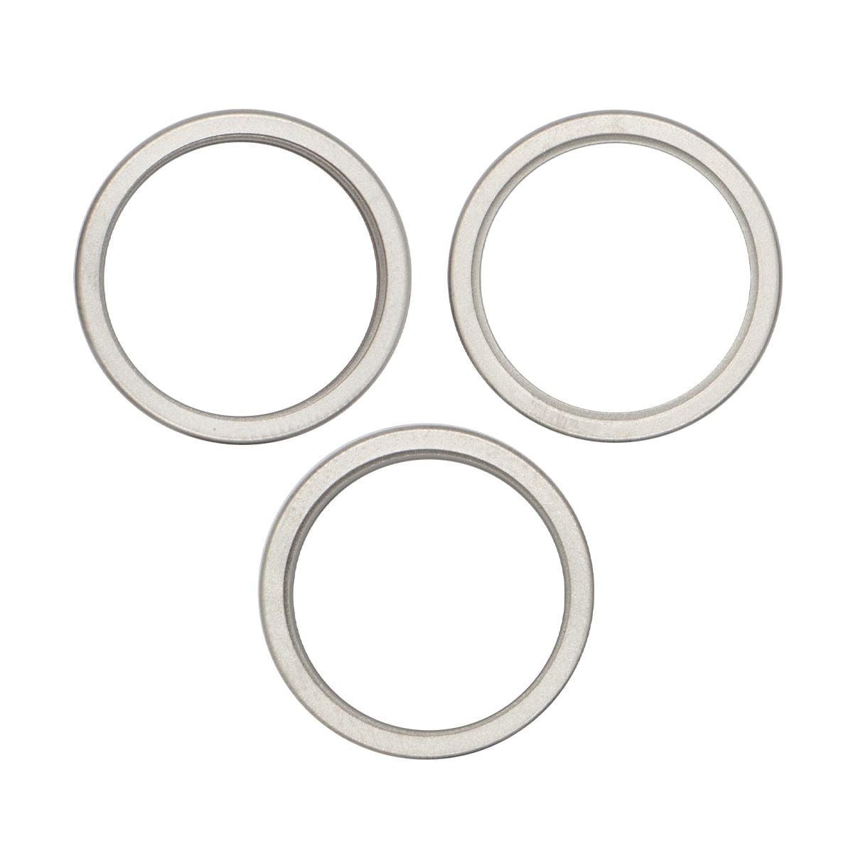 iPhone 15 Pro Back Camera Lens With Bracket & Bezel (3 Piece Set) (Premium) (White Titanium)