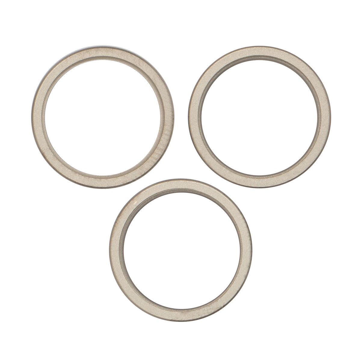 iPhone 15 Pro Back Camera Lens With Bracket & Bezel (3 Piece Set) (Premium) (Natural Titanium)