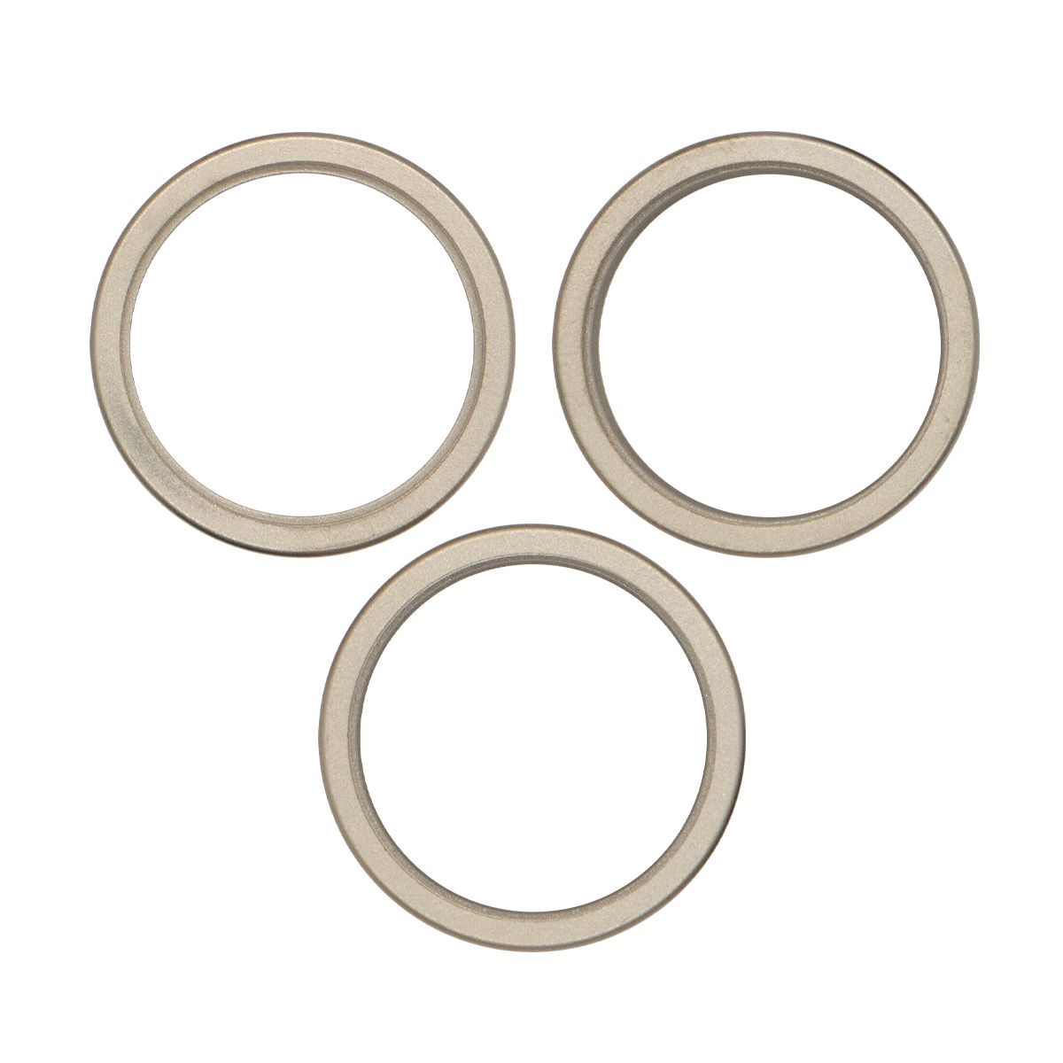 iPhone 15 Pro Back Camera Bezel Ring (Natural Titanium) - 3 Piece Set