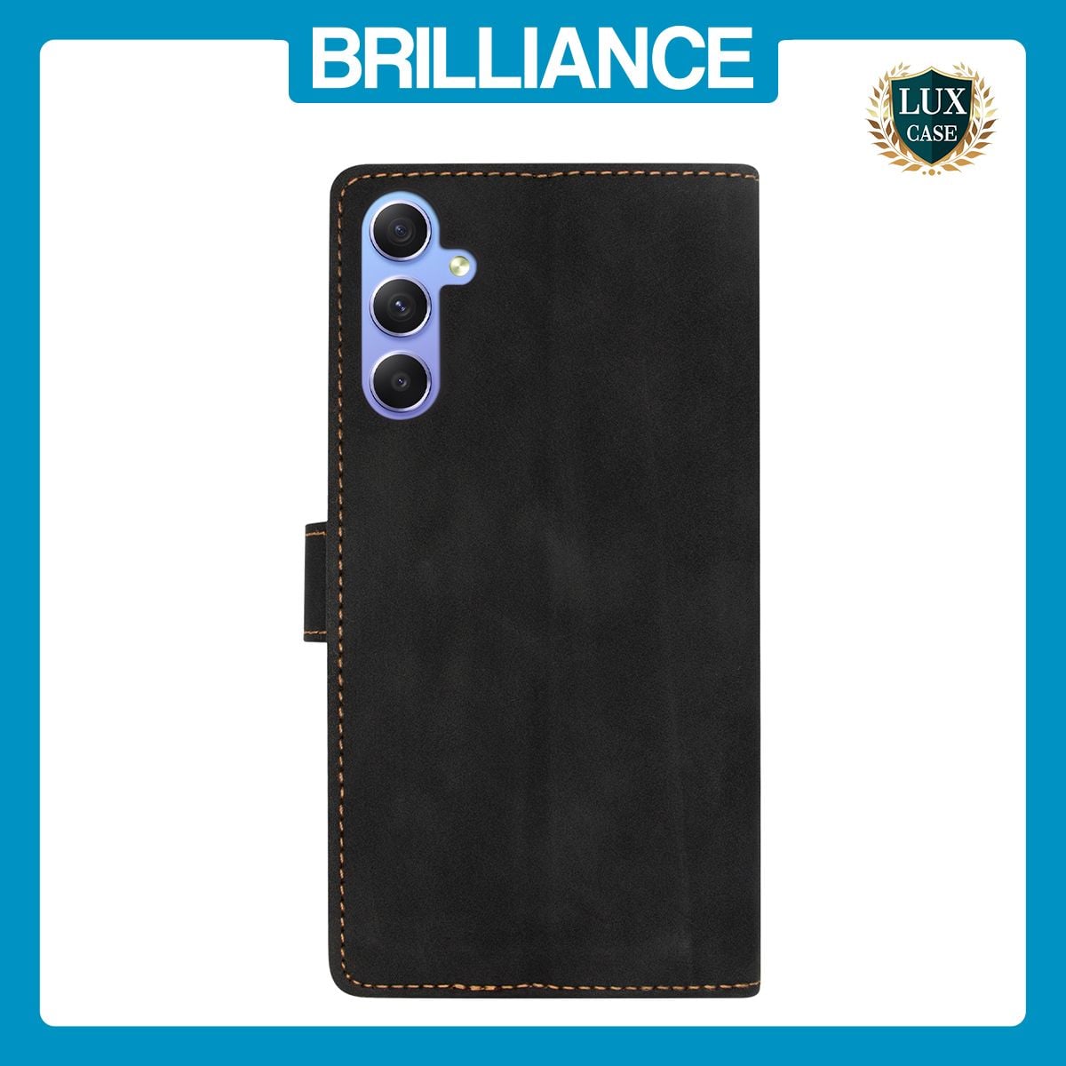 Brilliance LUX Samsung A54 5G Flip Premium PU Leather Wallet Business Style with Card Pockets Case Black