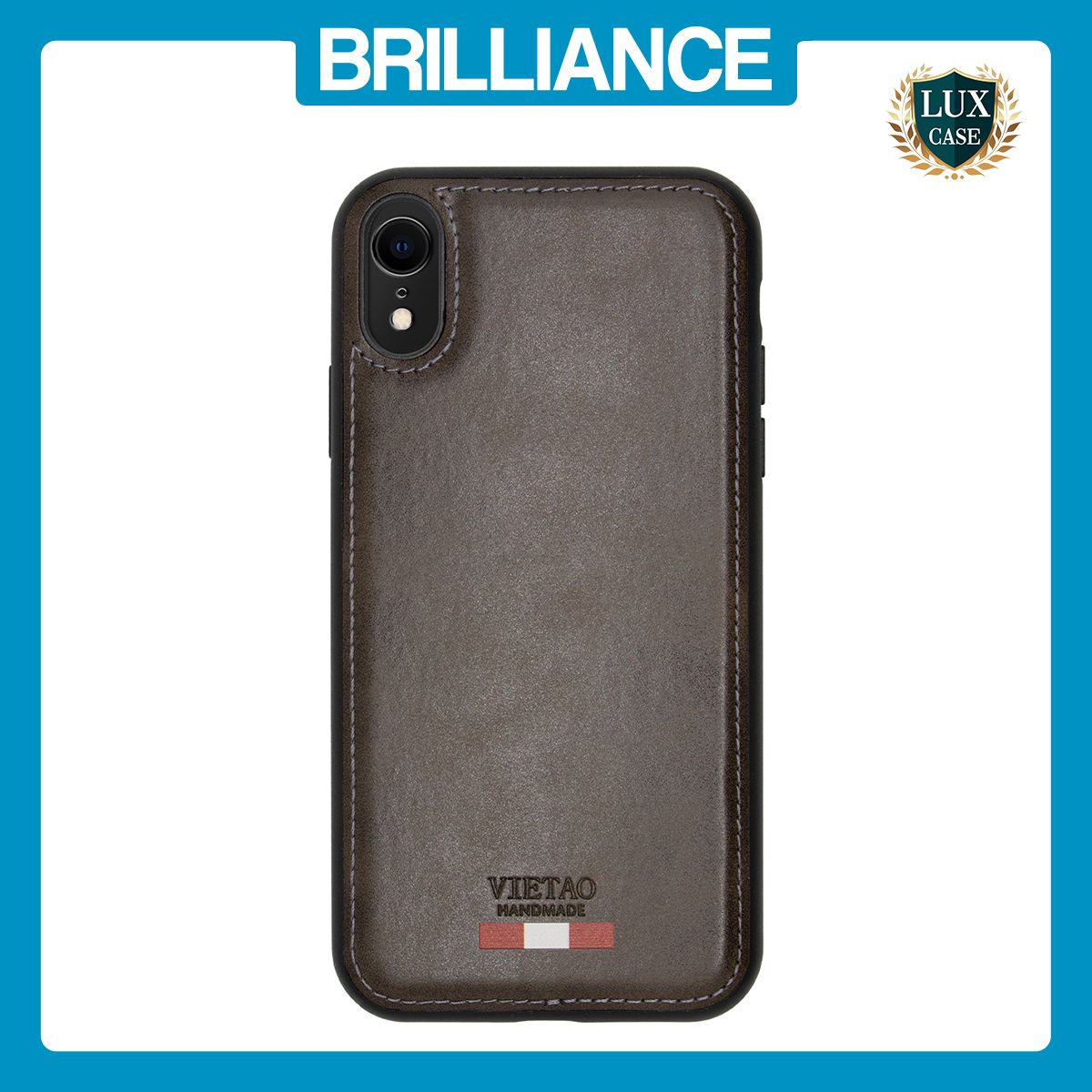 Brilliance LUX iPhone XR TPU PC Leather Scratch Proof Hybrid Case Green