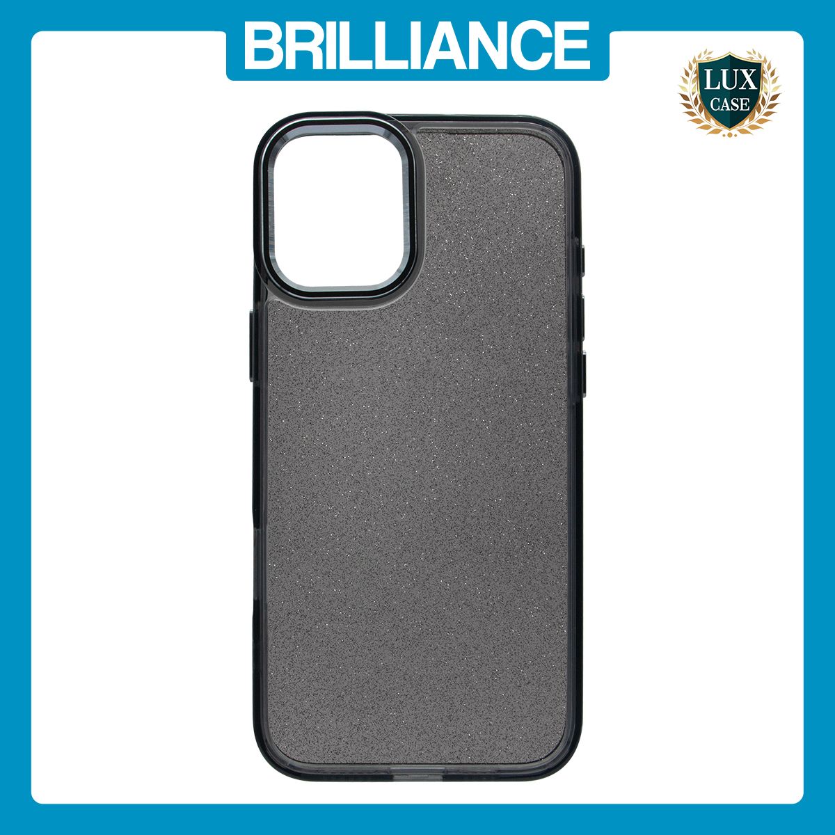 Brilliance LUX iPhone 16 Pro Bling Shiny TPU+PC Clear Case Transparent Glitter Black