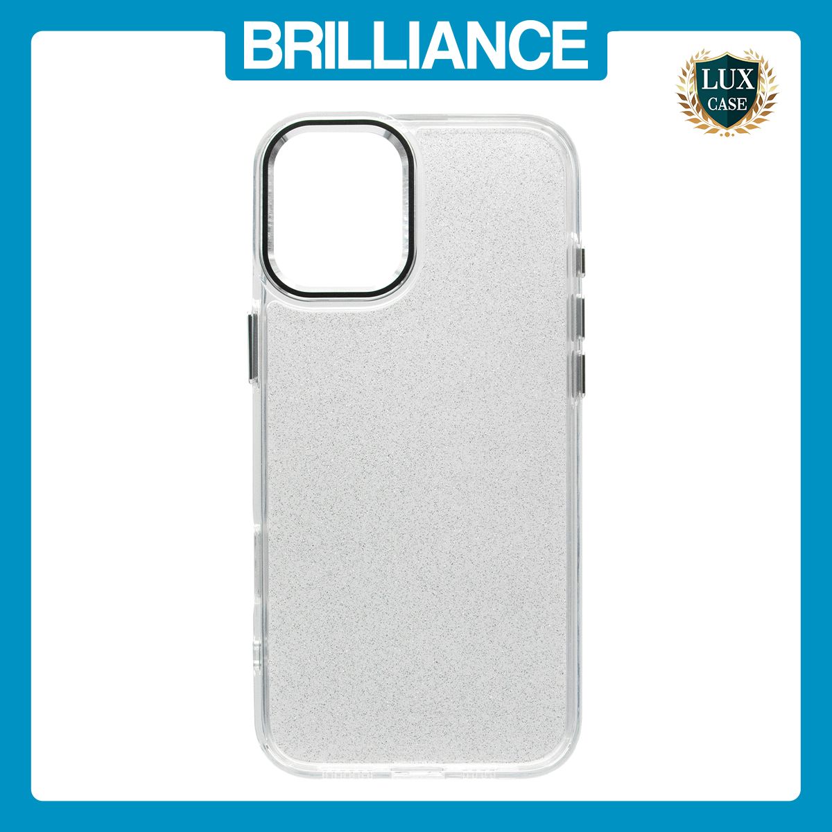 Brilliance LUX iPhone 16 Pro Bling Shiny TPU+PC Clear Case Transparent Glitter White