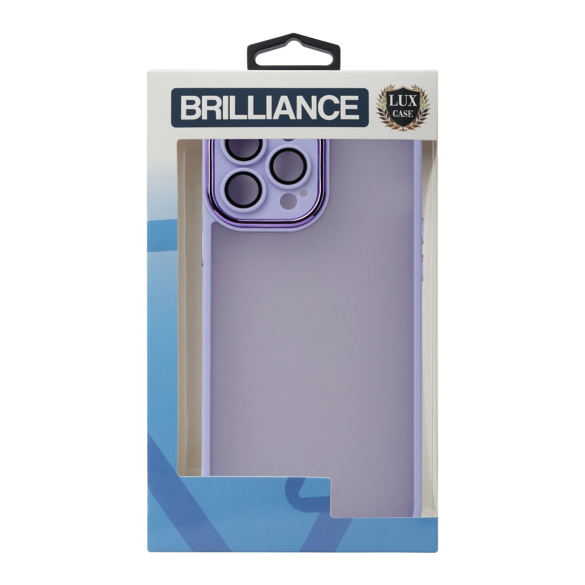 Brilliance LUX For iPhone 14 Pro 3D Electroplating with camera protector Case Purple