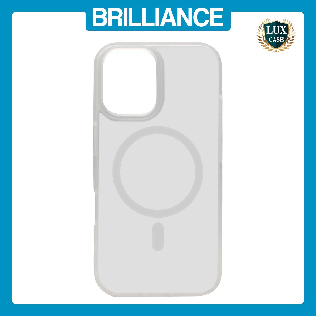 Brilliance LUX iPhone 16 Pro TPU+PC Magnetic Skin-friendly Matte Phone Case Transparent White