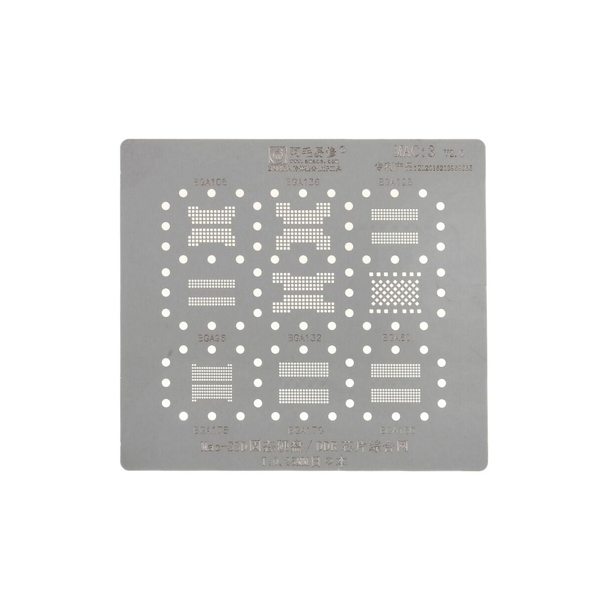 SSD-DDR / IC Stencil Compatible For MacBooks (MAC 3)