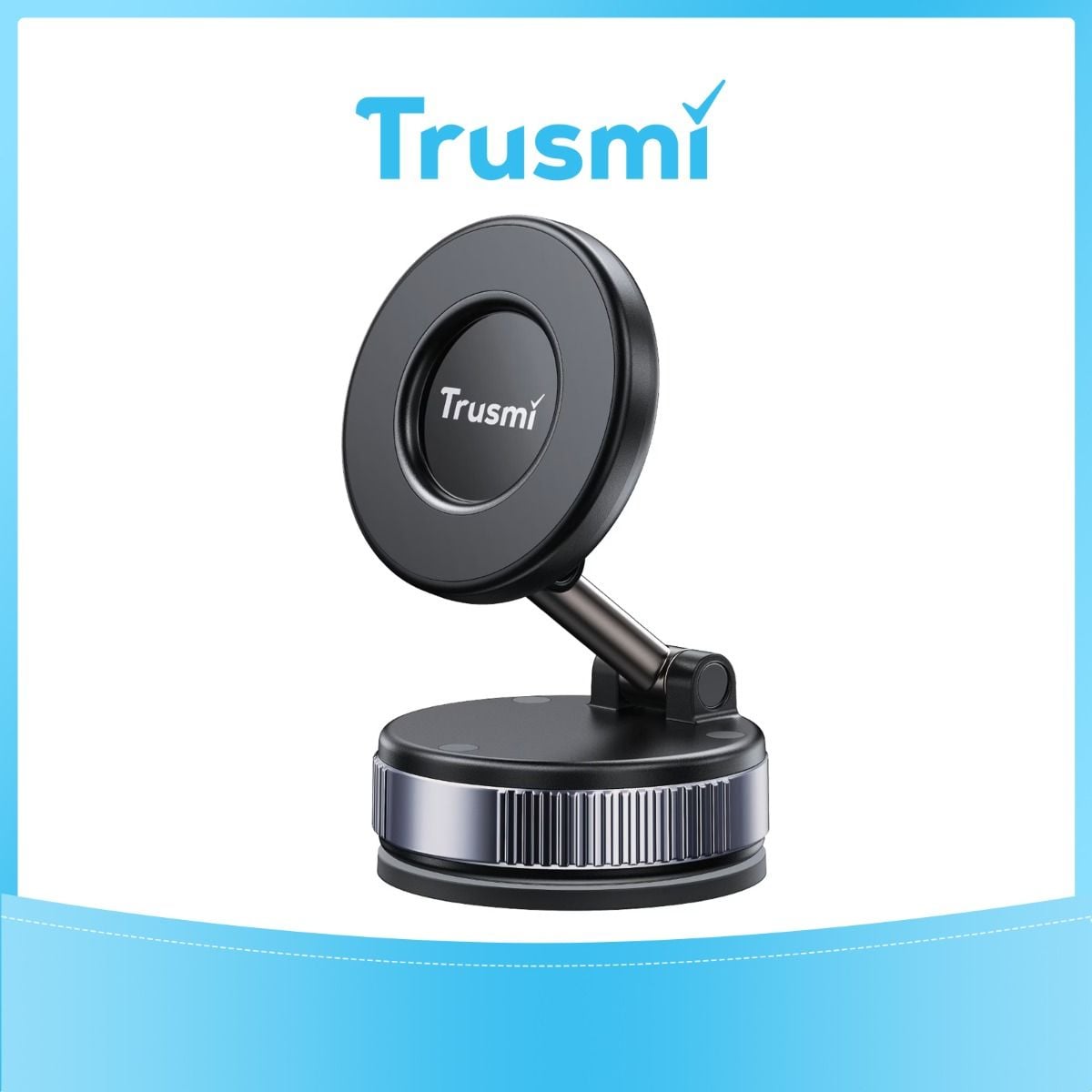 TRUSMI LP19-01 Vacuum Magnetic Car Holder (Manual) Black