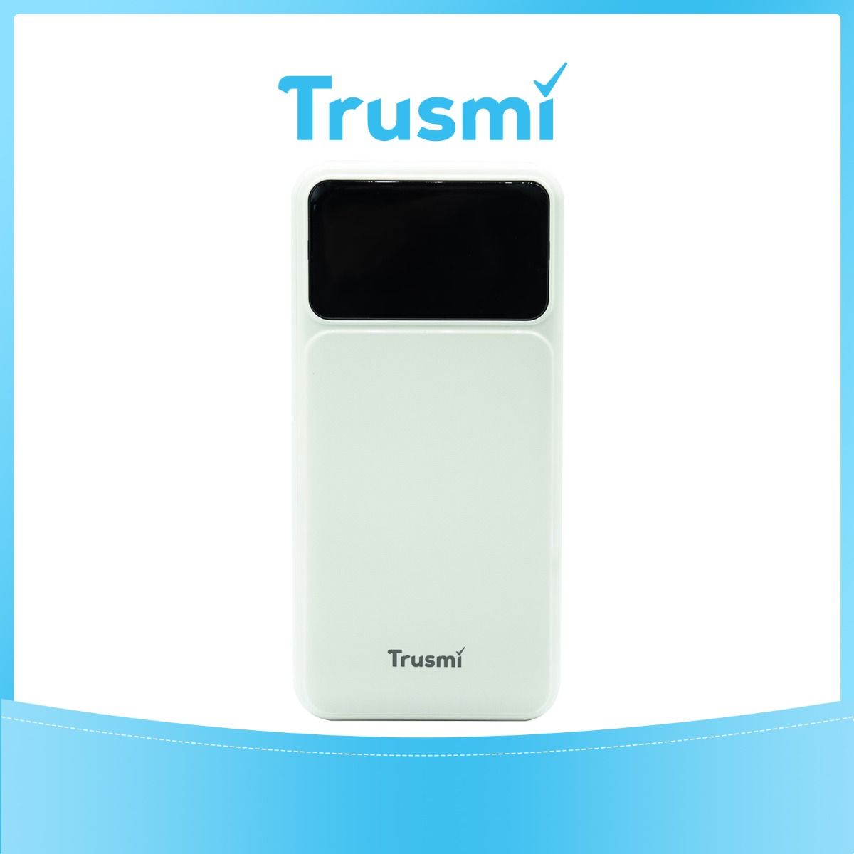 TRUSMI PB02-02 PD22.5W 10000mAh Power Bank with Digital Display USB & Type-C White