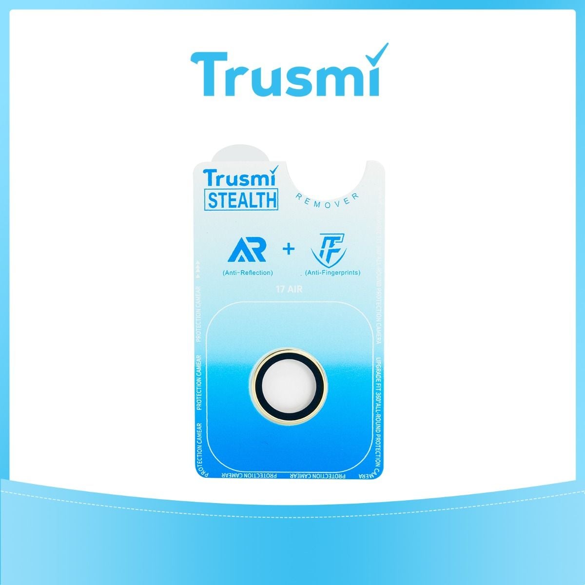 Trusmi iPhone 17 Air Back Camera Lens Protector Gold