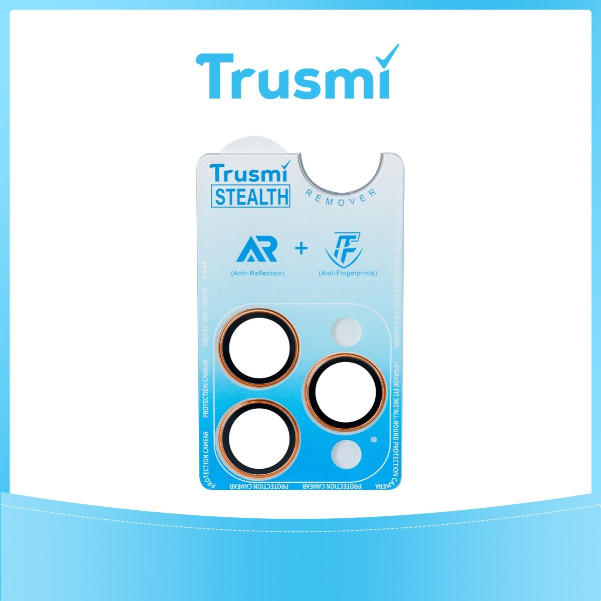 Trusmi iPhone 17 Pro / 17 Pro Max Back Camera Lens Protector Orange