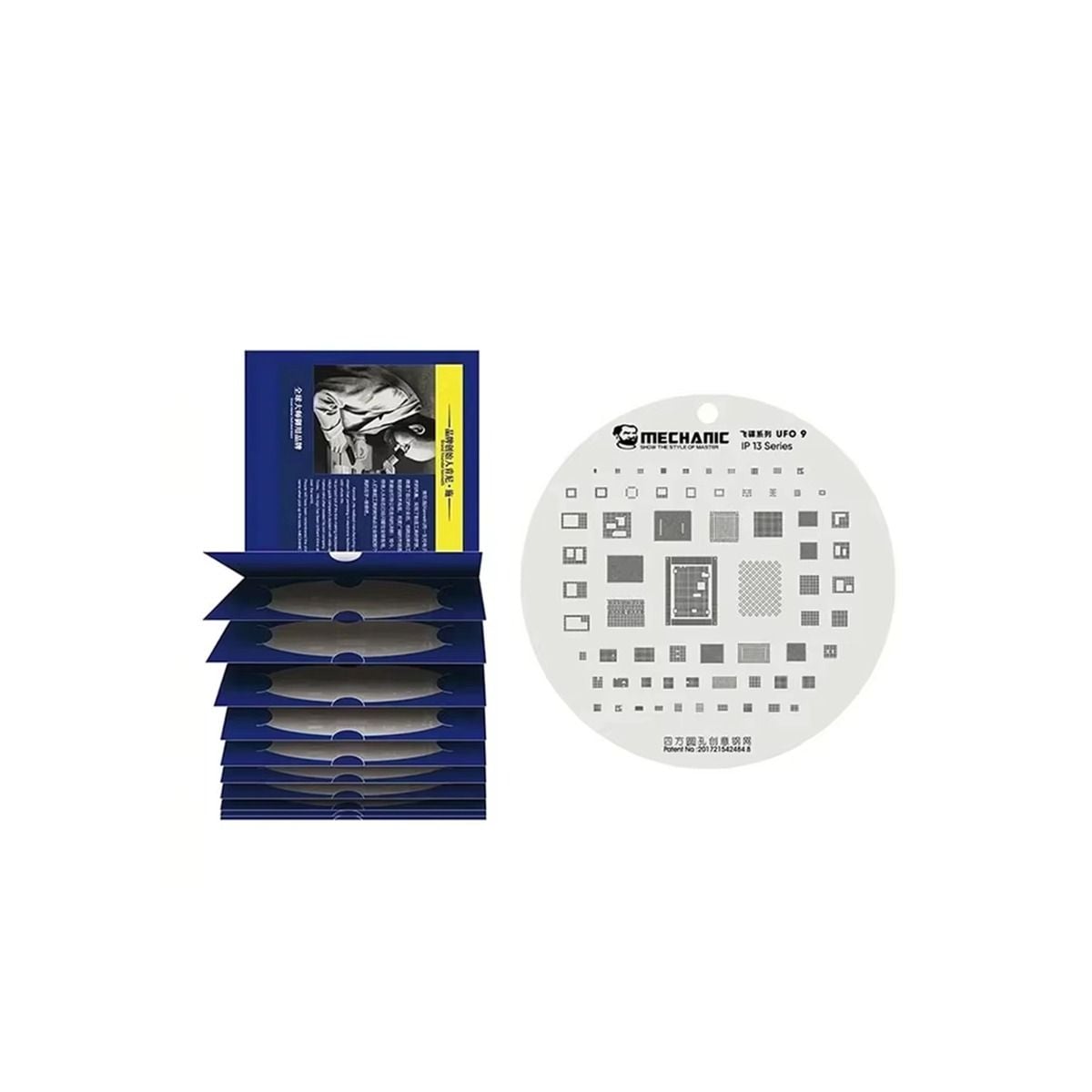 UFO Series BGA Reballing Stencil Full Set For iPhone 6 To 15 Pro Max (Mechanic)