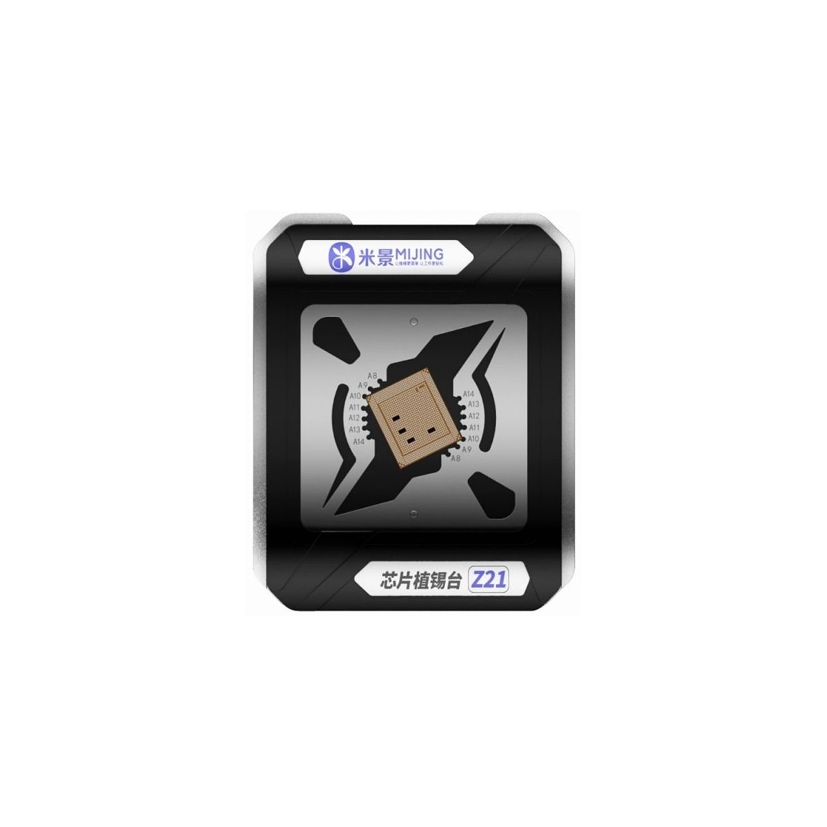 Z21 Max 9-in-1 CPU Reballing Stencil Compatible For A8 To A18 (MiJing)
