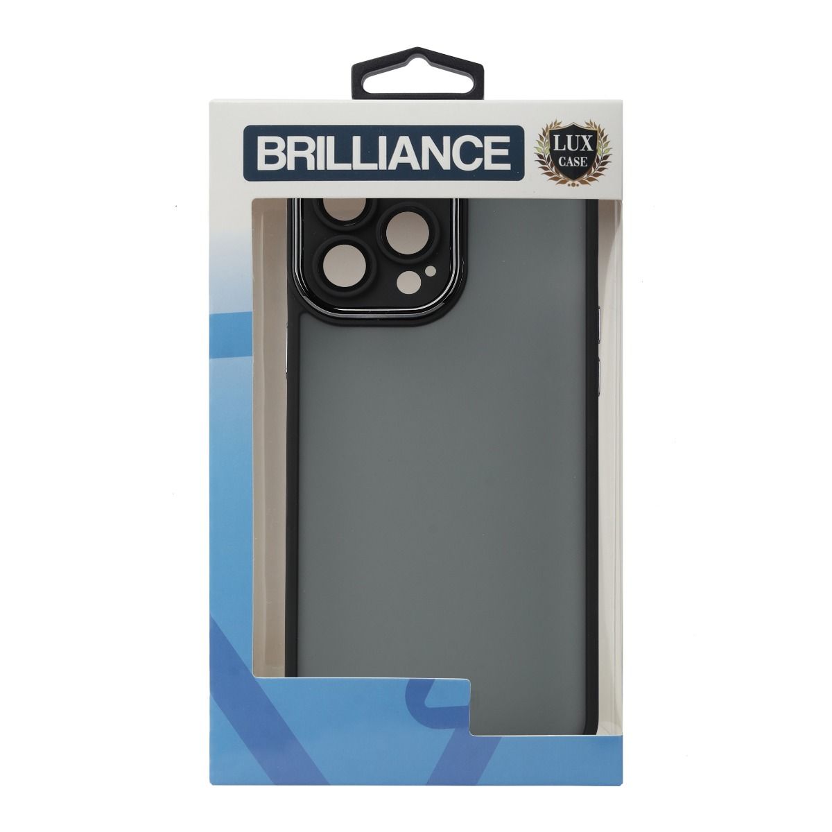 Brilliance LUX For iPhone 14 3D Electroplating with camera protector Case Black