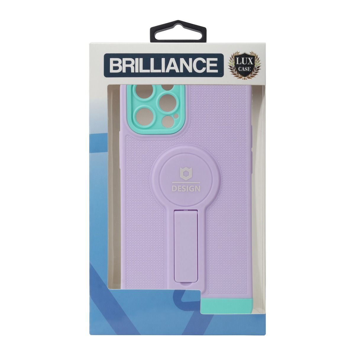 Brilliance LUX For iPhone 13 Pro Max Hawkeye Small Tail Case Purple and Green