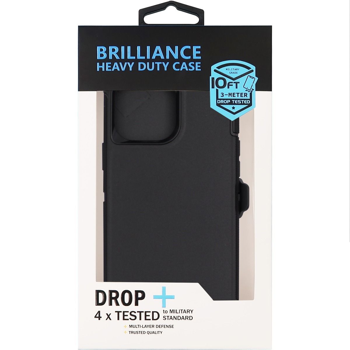 Brilliance HEAVY DUTY iPhone 15 Pro Max (Pro Series) Black Case