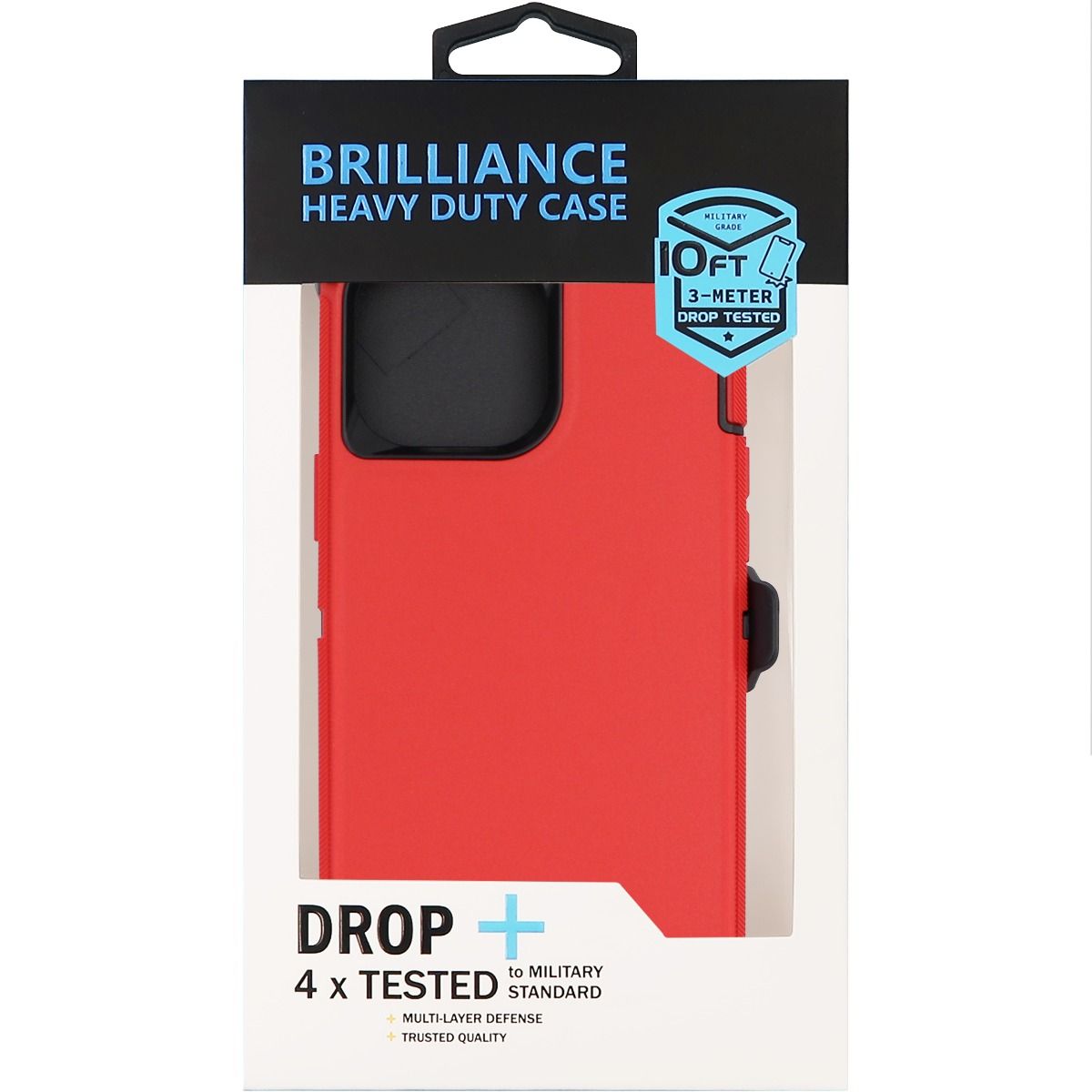 Brilliance HEAVY DUTY iPhone 13 Pro Max (Pro Series) Case Red