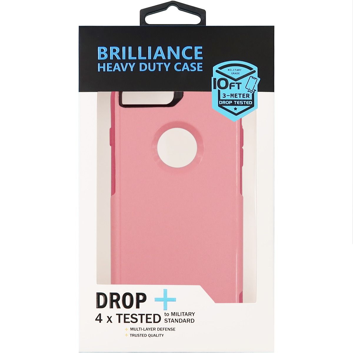 Brilliance HEAVY DUTY iPhone 7 Plus / 8 Plus Traveler Series Case Pink