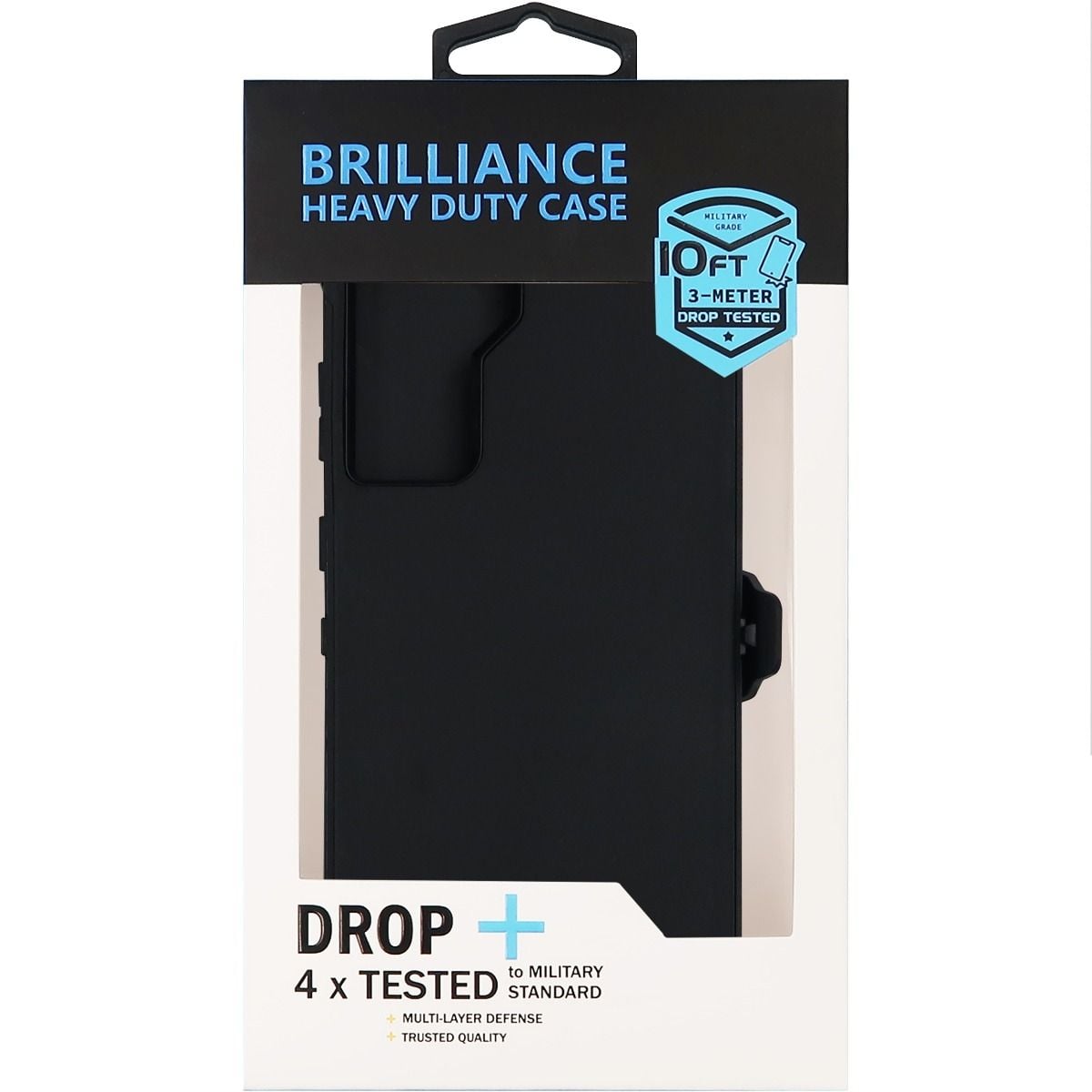 Brilliance HEAVY DUTY Samsung S21 Plus Pro Series Case Black